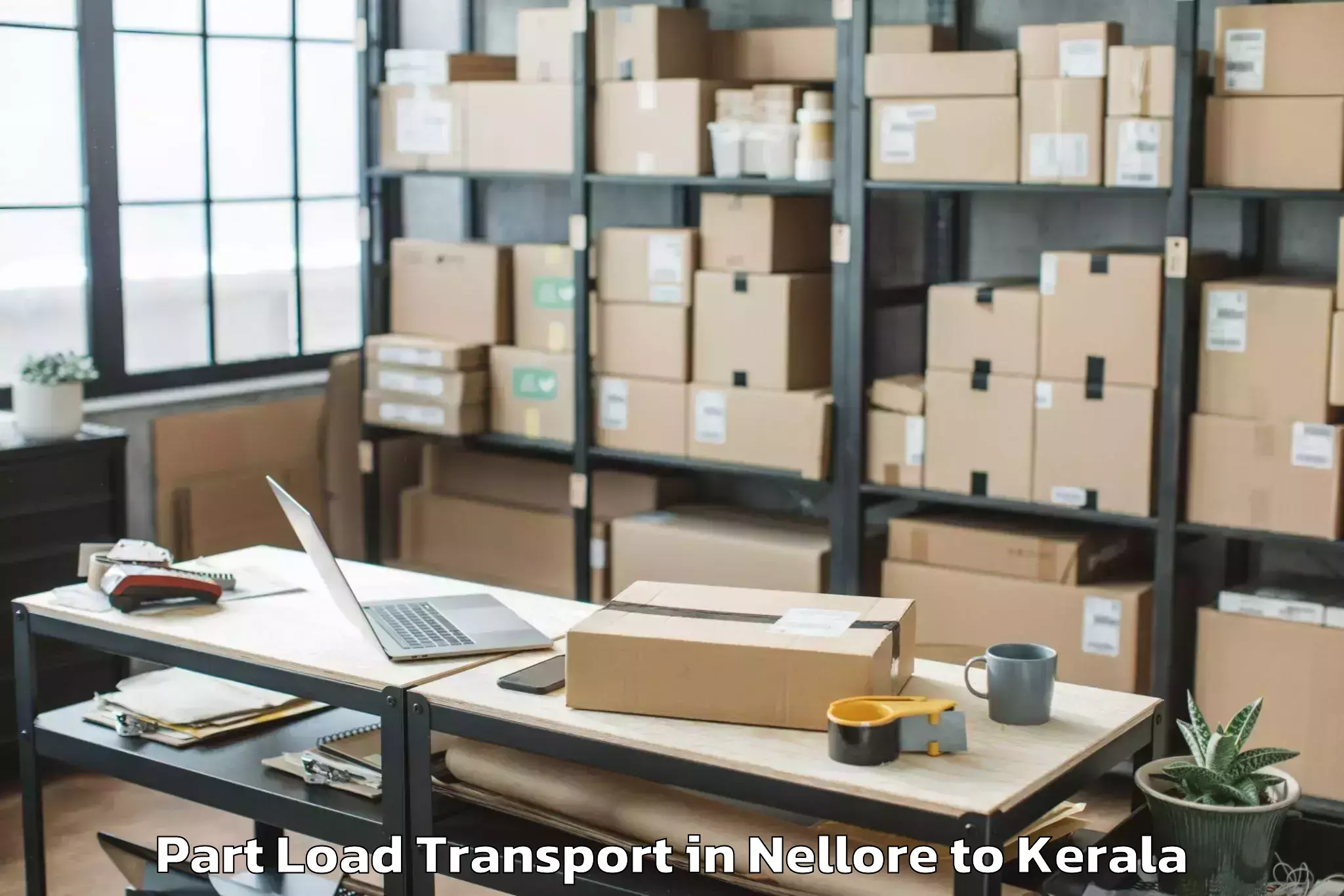 Easy Nellore to Attingal Part Load Transport Booking